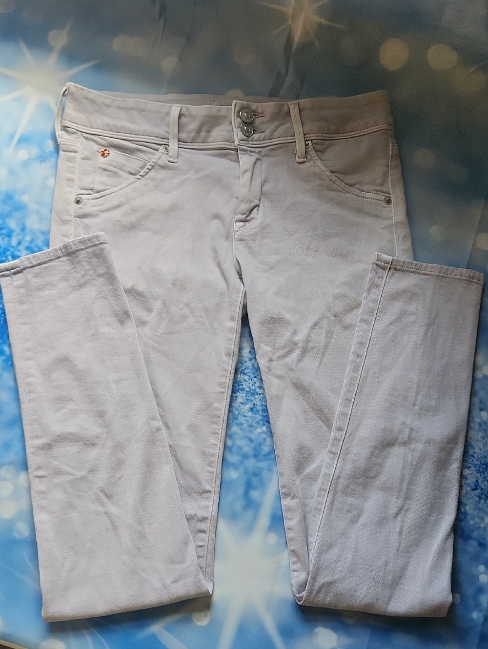 Hudson Jeans Women Skinny Light Lavender/Pale Pink